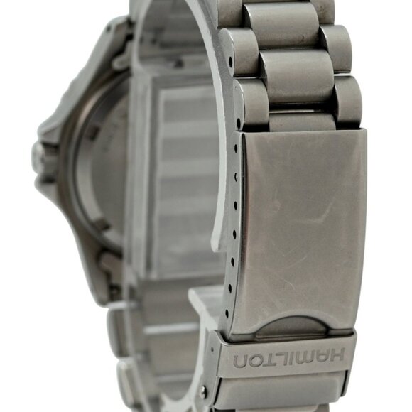 Hamilton 31mm Vintage Khaki Blue Sunburst Dial Quartz Sub Diver Watch - Picture 3 of 7